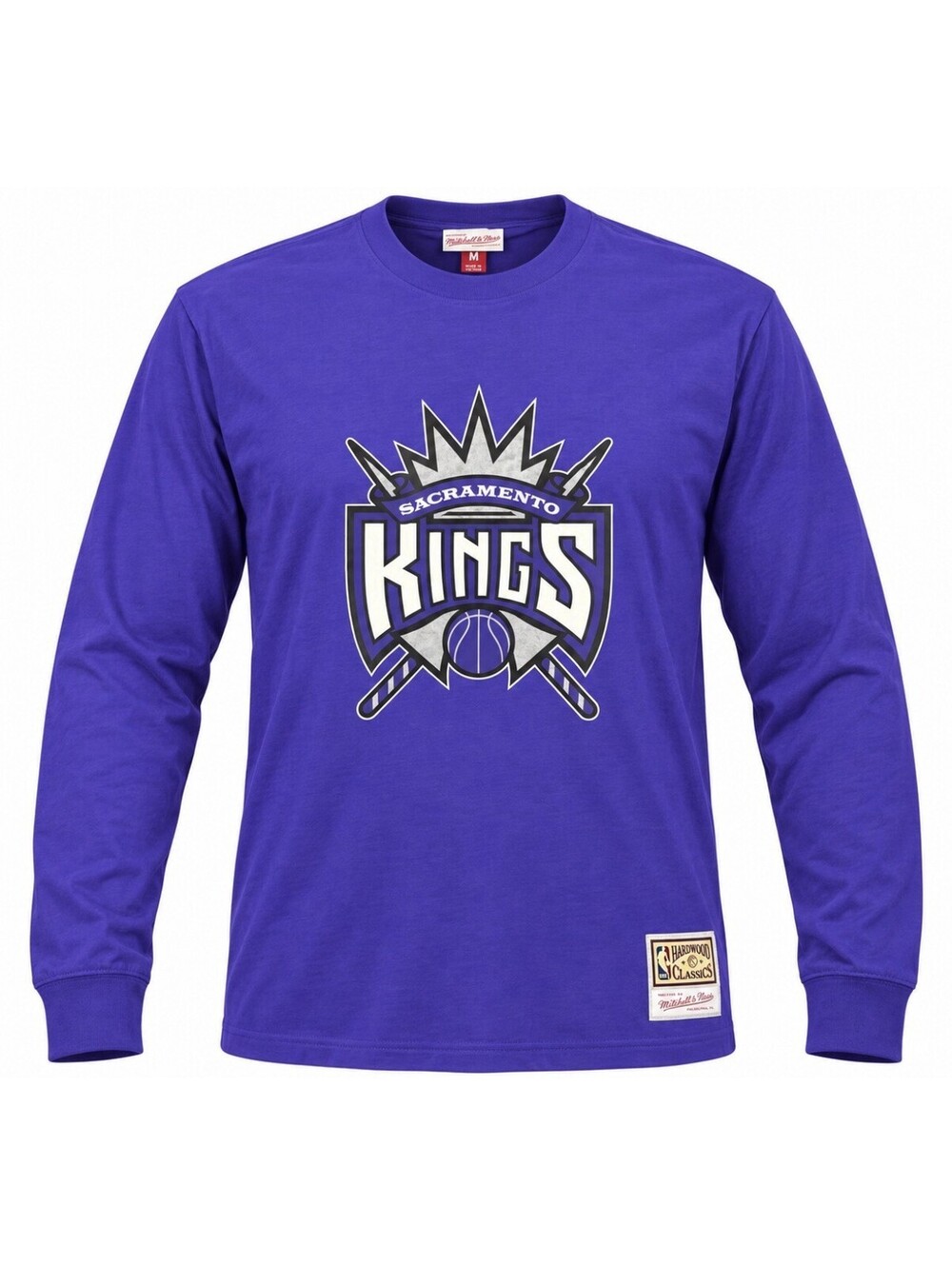 Mitchell & Ness Sacramento Kings Shirt Men’s Medium Purple Long Sleeve NBA HWC